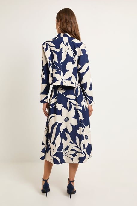 Floral Ottoman Twill Skirt - Image 3