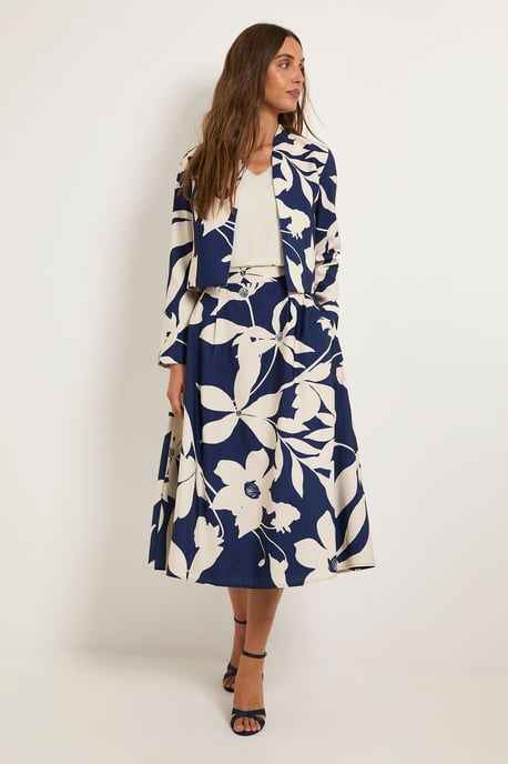 Floral Ottoman Twill Skirt - Image 4