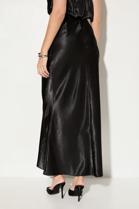 Premium Satin Bias Puddle Skirt Co-Ord - Image 3
