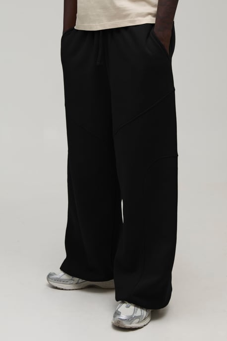 Extreme Wide Leg Exposed Seam Toggle Hem Jogger - Image 1