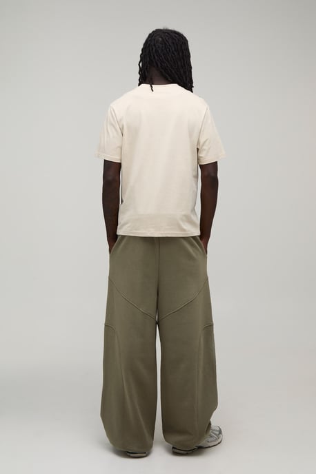 Extreme Wide Leg Exposed Seam Toggle Hem Jogger - Image 2