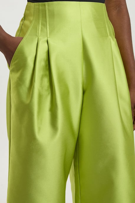 Structured Satin Tailored Trouser - Image 4