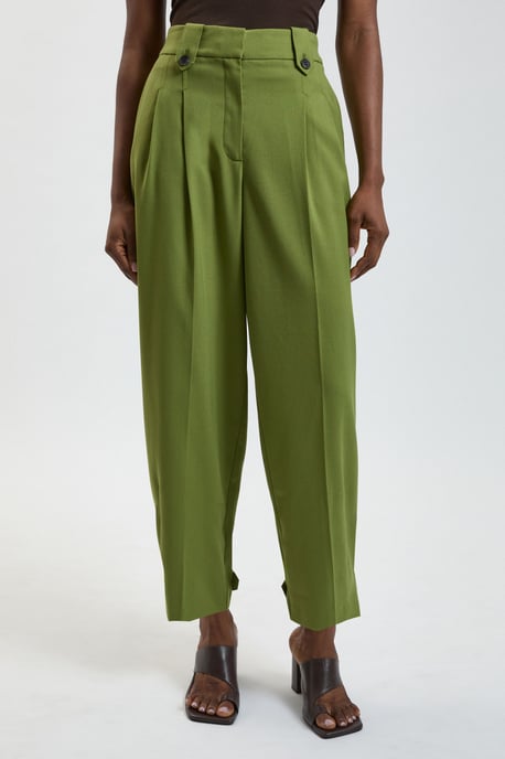 Petite Herringbone Texture Utility Trousers - Image 2