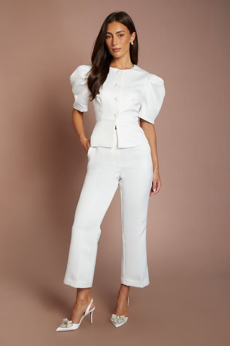 Hen Matte Satin Tailored Trouser - Image 4