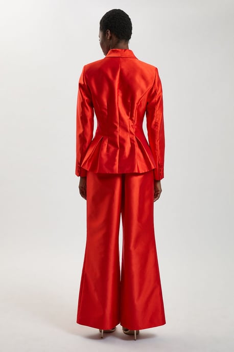 Structured Satin Tailored Trouser - Image 3