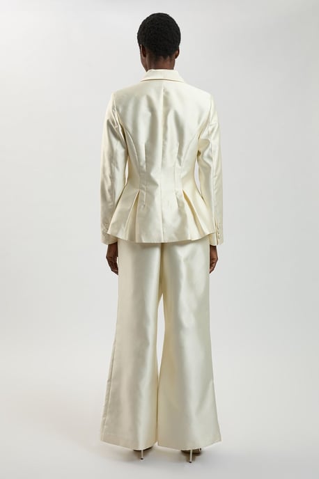 Structured Satin Tailored Trouser - Image 3