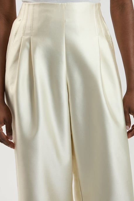 Structured Satin Tailored Trouser - Image 4