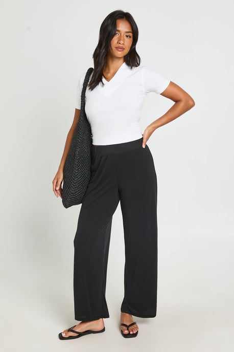 Petite Modal Straight Leg Trouser - Image 1