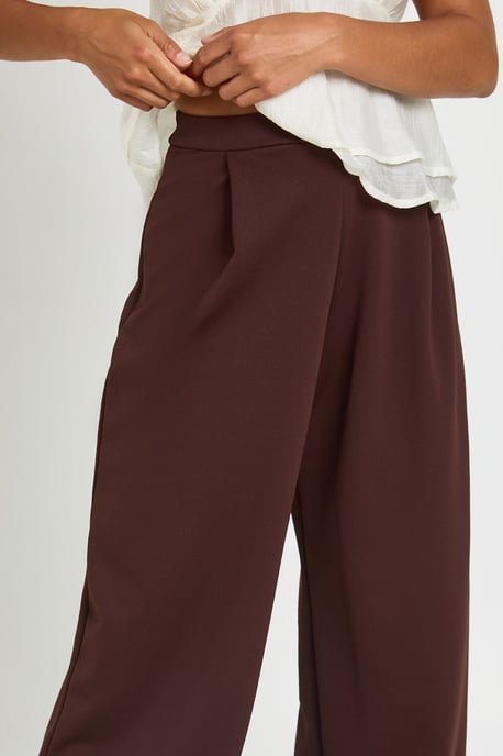 Petite Basics Wide Leg Trousers - Image 4