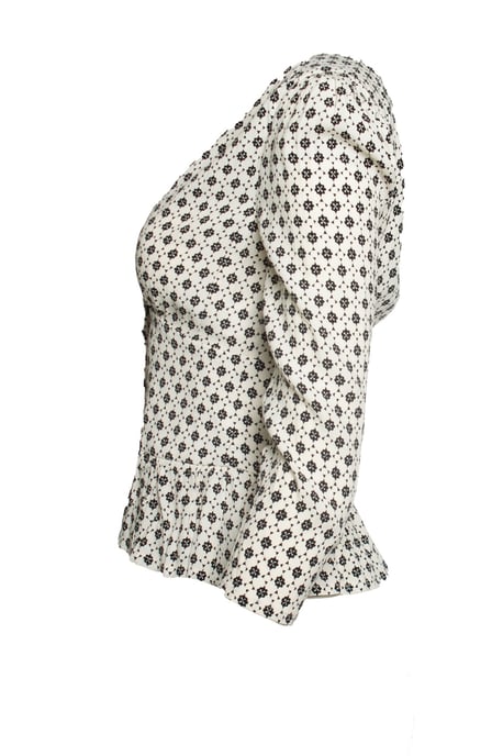 Ba&sh, Carlo top in zwart en ecru - Image 2