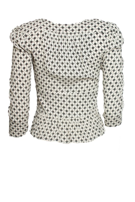 Ba&sh, Carlo top in zwart en ecru - Image 3