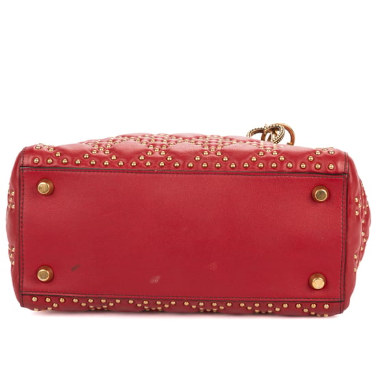 Medium Studded Lady Dior Flap Medium Shoulder Bag - Image 6
