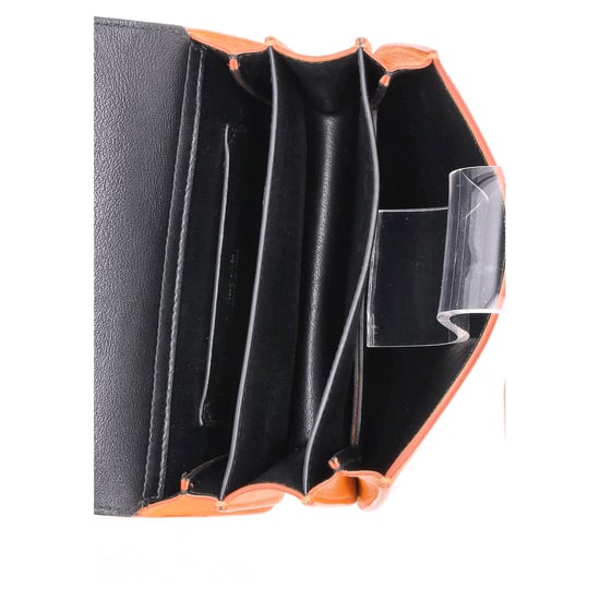 Jil Sander Flap Crossbody Bag in Orange Leather - Image 6