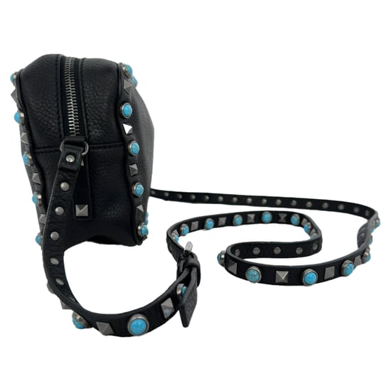 Valentino Rolling Rockstud Camera Bag in Black Leather - Image 4