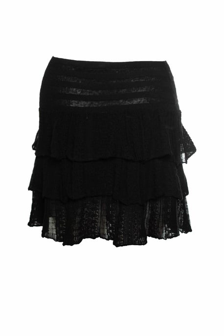 Maje, zwarte volantskirt - Image 3