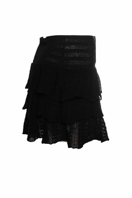 Maje, zwarte volantskirt - Image 4