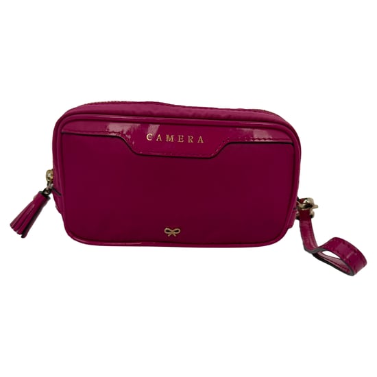 Anya Hindmarch Zipped Camera Pouch Bag in Pink Nylon - Image 1