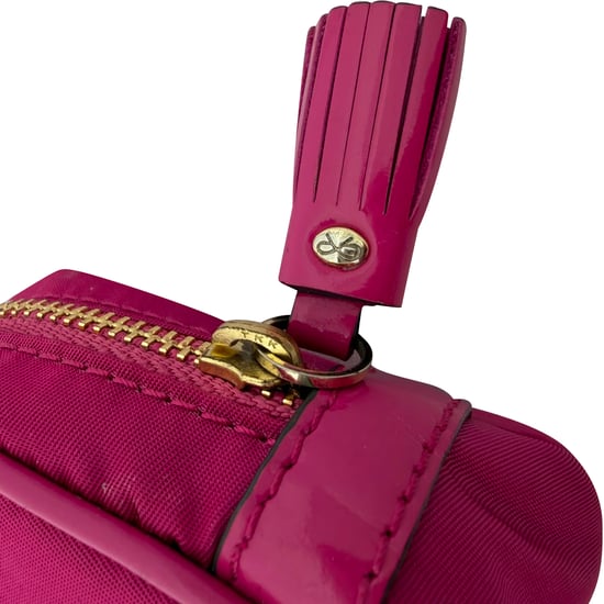 Anya Hindmarch Zipped Camera Pouch Bag in Pink Nylon - Image 4