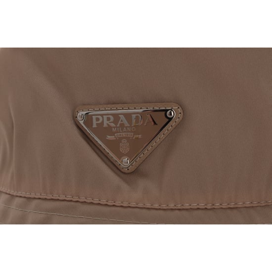 Prada Re-Nylon Bucket Hat in Beige Polyamide - Image 5