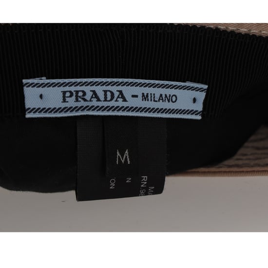 Prada Re-Nylon Bucket Hat in Beige Polyamide - Image 6