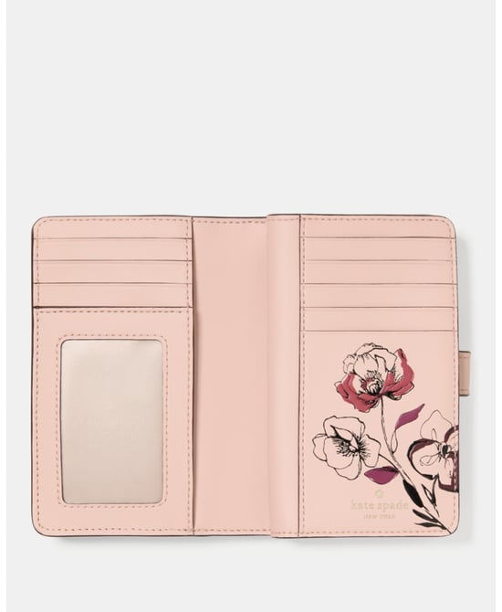 Floral Interior Medium Bifold Wallet - Image 2