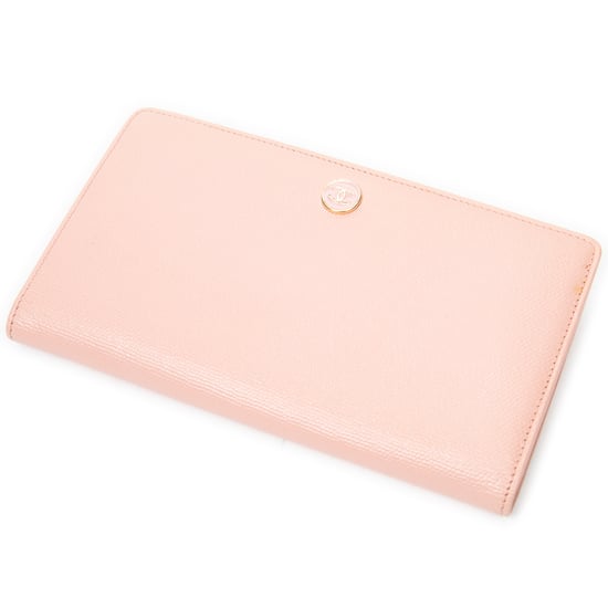 CC Button Long Bifold Wallet Portemonnee - Image 1