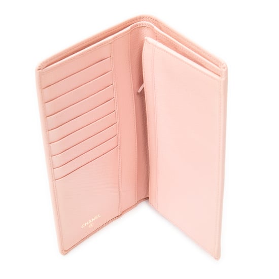 CC Button Long Bifold Wallet Portemonnee - Image 3