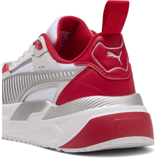 Boys Puma Kids Ferrari Trinity 2 Low Top Trainers in White-Rosso C - Image 5