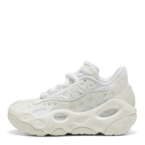 Boys Puma Kids La France Runner Trainers in Wht Glow-Silver - Image 2