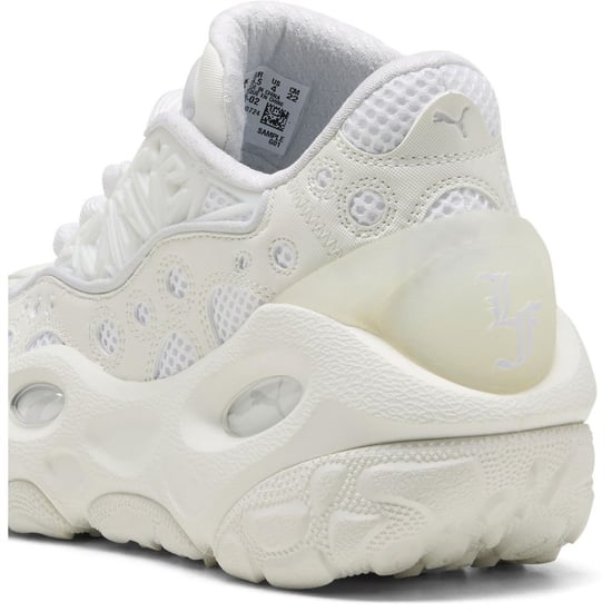 Boys Puma Kids La France Runner Trainers in Wht Glow-Silver - Image 5