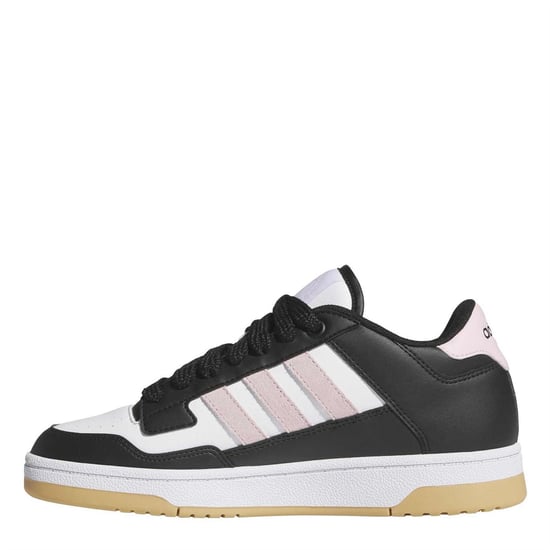 Women's adidas Rapid Court Low W Trainers in Core Black/Clea - Image 2