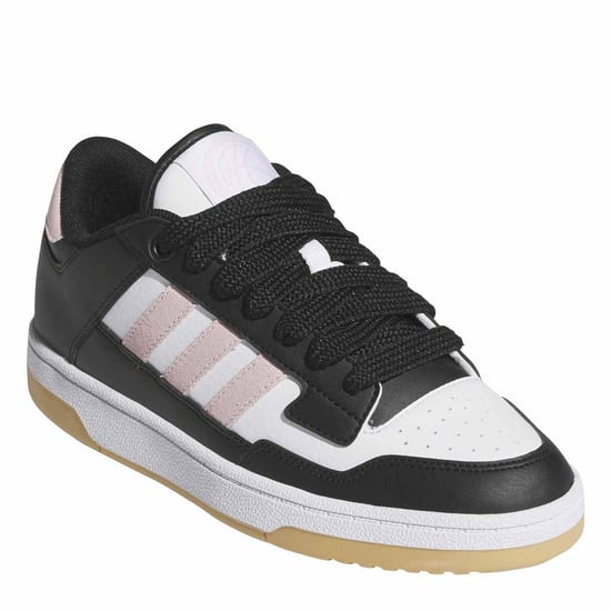 Women's adidas Rapid Court Low W Trainers in Core Black/Clea - Image 3