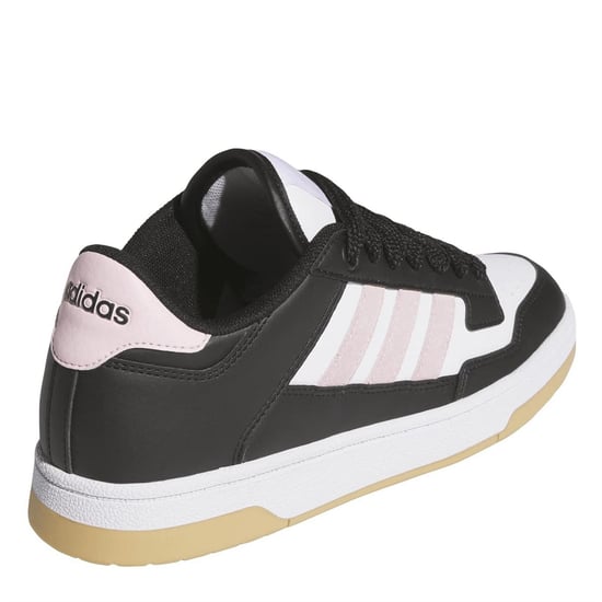 Women's adidas Rapid Court Low W Trainers in Core Black/Clea - Image 4