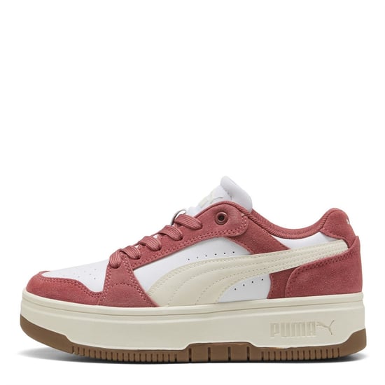 Women's Puma Rebound Femme Low Trainers in White-Frosted - Image 2