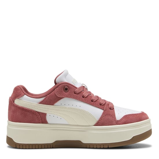Women's Puma Rebound Femme Low Trainers in White-Frosted - Image 4