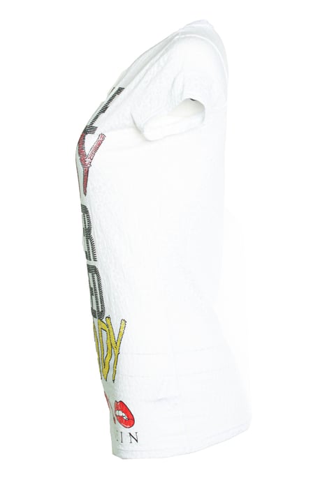 Philipp Plein, T-shirt med strass - Image 3