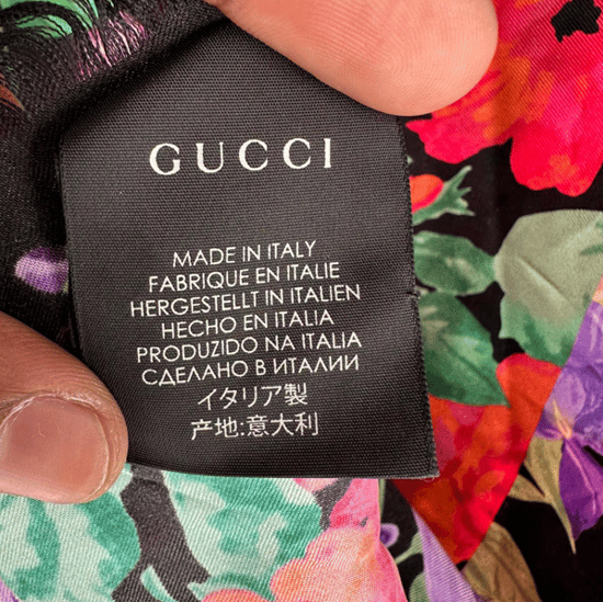 Gucci Floral-Print Scarf in Multicolor Silk - Image 6
