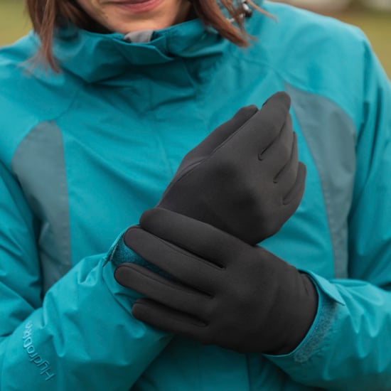 Mens Strath Quick Drying Gloves Lightweight Warm Hiking Walking Fleece - Image 3
