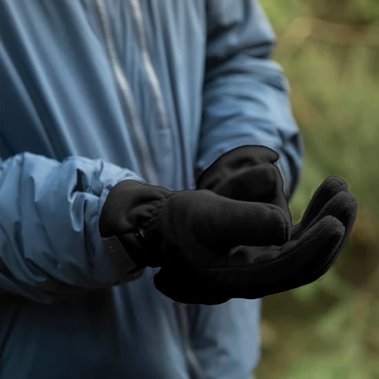 Herrar Vindskyddande Fleecehandskar WINDSTOPPER Vandring Lätta Handledsvantar - Image 4