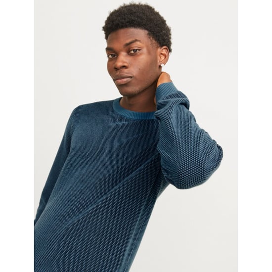Jack & Jones Jjeglobe knit crew neck noos aqua - Image 2