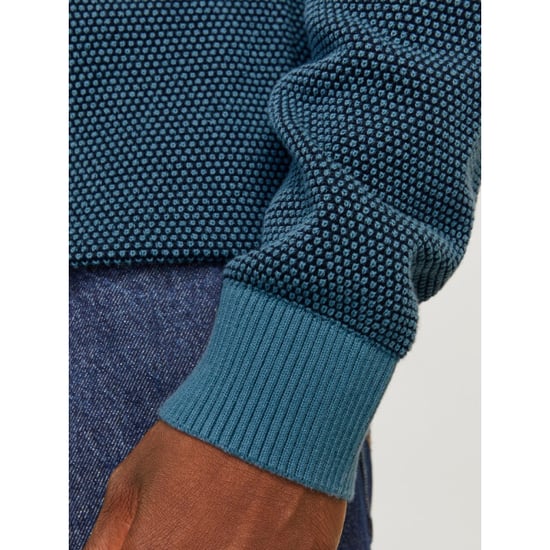 Jack & Jones Jjeglobe knit crew neck noos aqua - Image 3