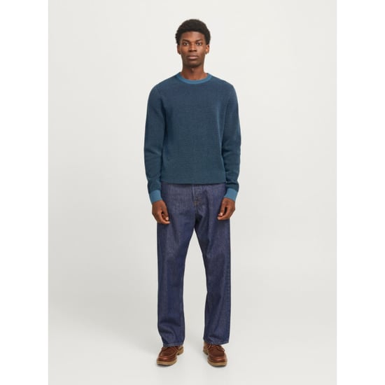 Jack & Jones Jjeglobe knit crew neck noos aqua - Image 5