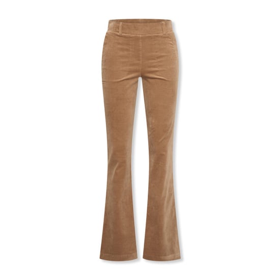 Helena Hart 7559 broek flair velvet camel - Image 1