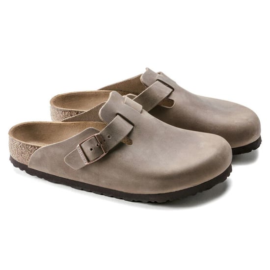 Birkenstock Boston vetleer bruin smal voetbed unisex slipper - Image 2