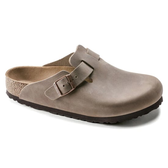 Birkenstock Boston vetleer bruin smal voetbed unisex slipper - Image 4