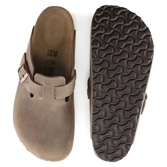 Birkenstock Boston vetleer bruin smal voetbed unisex slipper - Image 6