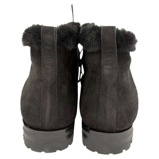 Manolo Blahnik Mircus Ankelboots i Svart Mocka - Image 3