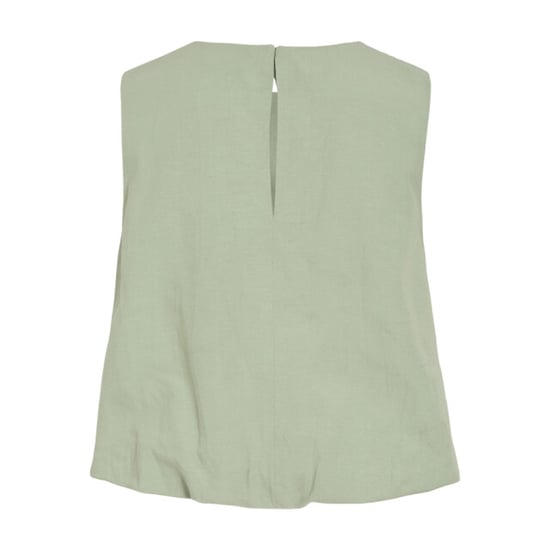 Vila viprisilla o-neck s/l balloon top/v 14113568 smoke green - Image 3