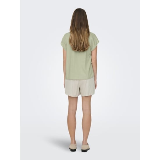 Jacqueline de Yong caya lion linen s/s top wvn dia 15346547 laurel oak - Image 3