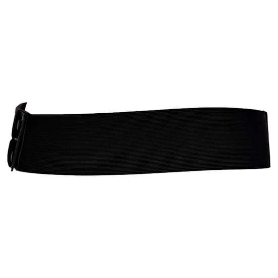 Lanvin Wide Waist Belt in Black Satin - Image 3